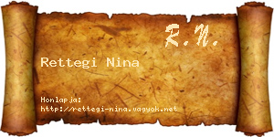 Rettegi Nina névjegykártya